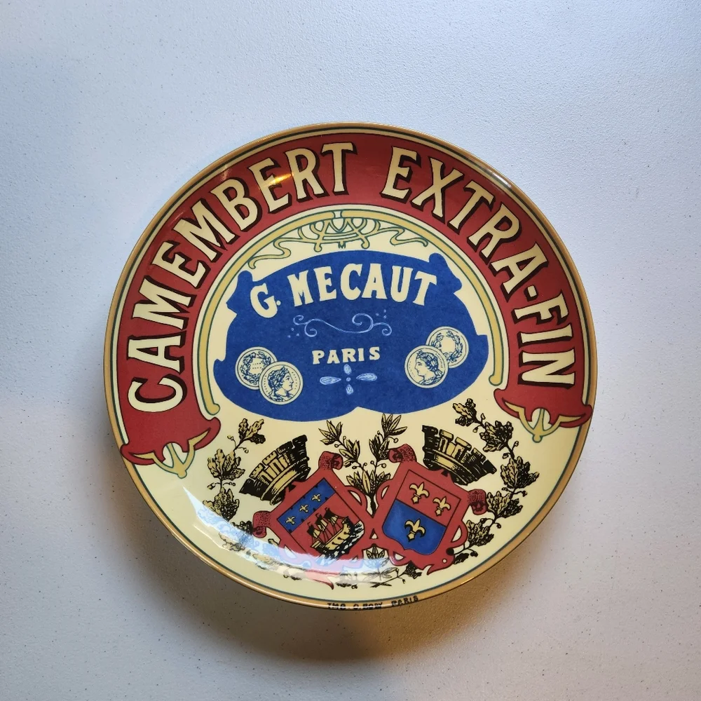 BIA Cordon Bleu Camembert Extra Fine Large Cheese Serving Plate Platter Vintage - Picture 4 of 4